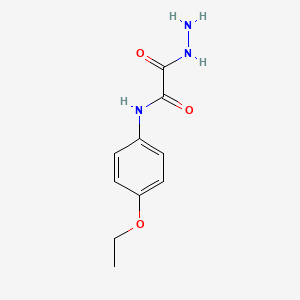 molecular formula C10H13N3O3 B2881759 N-(4-ethoxyphenyl)-2-hydrazino-2-oxoacetamide CAS No. 21774-99-2