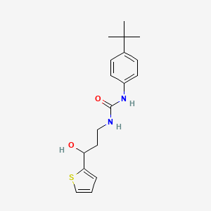 1-(4-(Tert-butyl)phenyl)-3-(3-hydroxy-3-(thiophen-2-yl)propyl)urea