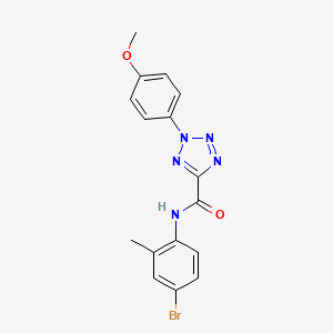 molecular formula C16H14BrN5O2 B2881762 N-(4-bromo-2-methylphenyl)-2-(4-methoxyphenyl)-2H-tetrazole-5-carboxamide CAS No. 1396878-11-7