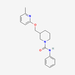 3-[(6-Methylpyridin-2-yl)oxymethyl]-N-phenylpiperidine-1-carboxamide