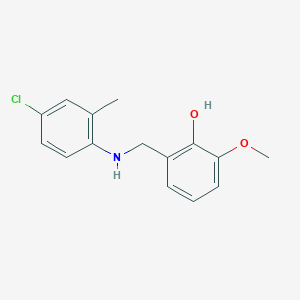 2-{[(4-Chloro-2-methylphenyl)amino]methyl}-6-methoxyphenol