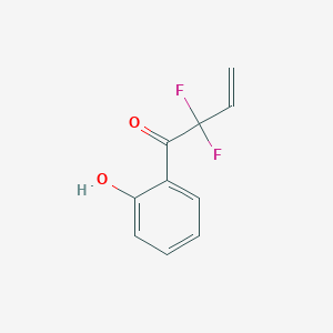 molecular formula C10H8F2O2 B2881769 2,2-Difluoro-1-(2-hydroxyphenyl)but-3-en-1-one CAS No. 2230804-04-1