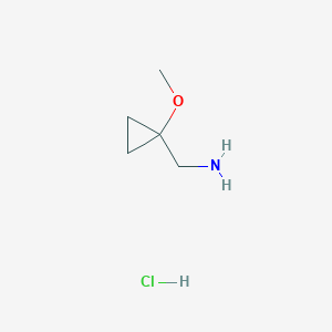 molecular formula C5H12ClNO B2881772 (1-甲氧基环丙基)甲胺盐酸盐 CAS No. 1574118-00-5