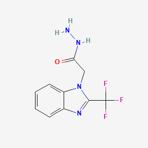 2-[2-(trifluoromethyl)-1H-benzimidazol-1-yl]acetohydrazide
