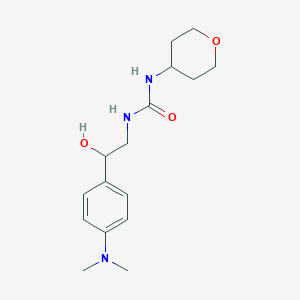 1-(2-(4-(dimethylamino)phenyl)-2-hydroxyethyl)-3-(tetrahydro-2H-pyran-4-yl)urea