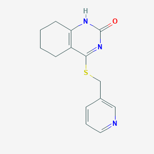 4-((pyridin-3-ylmethyl)thio)-5,6,7,8-tetrahydroquinazolin-2(1H)-one