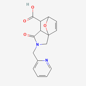 1-Oxo-2-(pyridin-2-ylmethyl)-1,2,3,6,7,7a-hexahydro-3a,6-epoxyisoindole-7-carboxylic acid