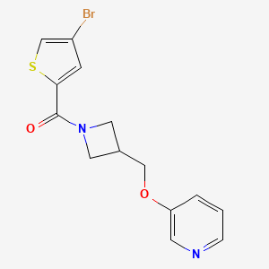 (4-Bromothiophen-2-yl)-[3-(pyridin-3-yloxymethyl)azetidin-1-yl]methanone