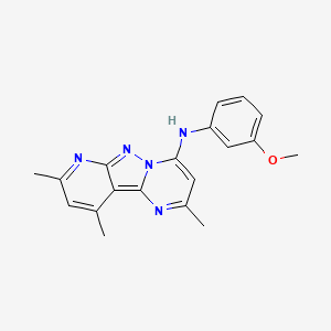 N-(3-methoxyphenyl)-2,8,10-trimethylpyrido[2',3':3,4]pyrazolo[1,5-a]pyrimidin-4-amine