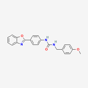 1-(4-(Benzo[d]oxazol-2-yl)phenyl)-3-(4-methoxybenzyl)urea