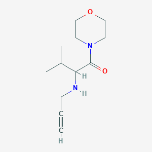 molecular formula C12H20N2O2 B2881830 3-Methyl-1-(morpholin-4-yl)-2-[(prop-2-yn-1-yl)amino]butan-1-one CAS No. 1796896-57-5