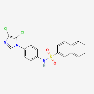 N-[4-(4,5-dichloroimidazol-1-yl)phenyl]naphthalene-2-sulfonamide