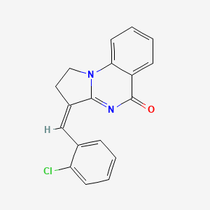 (Z)-3-(2-chlorobenzylidene)-2,3-dihydropyrrolo[1,2-a]quinazolin-5(1H)-one