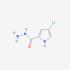 molecular formula C5H6ClN3O B2881851 4-chloro-1H-pyrrole-2-carbohydrazide CAS No. 869634-03-7