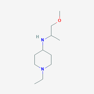 molecular formula C11H24N2O B2881855 1-ethyl-N-(1-methoxypropan-2-yl)piperidin-4-amine CAS No. 415968-93-3