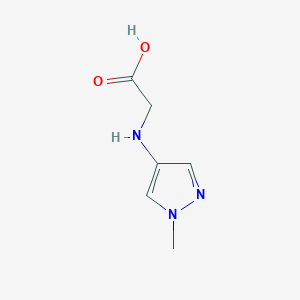 molecular formula C6H9N3O2 B2881864 2-[(1-methyl-1H-pyrazol-4-yl)amino]acetic acid CAS No. 1517995-11-7