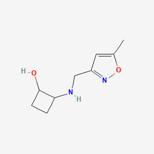 molecular formula C9H14N2O2 B2881865 2-{[(5-Methyl-1,2-oxazol-3-yl)methyl]amino}cyclobutan-1-ol CAS No. 2143291-02-3