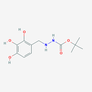 molecular formula C12H18N2O5 B2881879 Tert-butyl N-[(2,3,4-trihydroxyphenyl)methylamino]carbamate CAS No. 1692133-13-3