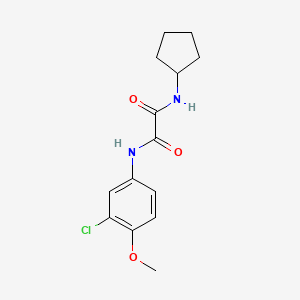 N1-(3-chloro-4-methoxyphenyl)-N2-cyclopentyloxalamide