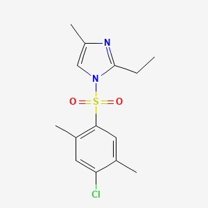 1-(4-Chloro-2,5-dimethylphenyl)sulfonyl-2-ethyl-4-methylimidazole