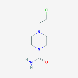 molecular formula C7H14ClN3O B2881917 4-(2-Chloroethyl)piperazine-1-carboxamide CAS No. 705941-91-9