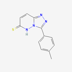 molecular formula C12H10N4S B2881926 3-(p-Tolyl)-[1,2,4]triazolo[4,3-b]pyridazine-6-thiol CAS No. 1351620-57-9