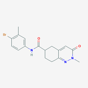 N-(4-bromo-3-methylphenyl)-2-methyl-3-oxo-2,3,5,6,7,8-hexahydrocinnoline-6-carboxamide