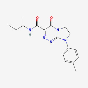 molecular formula C17H21N5O2 B2881942 N-(sec-butyl)-4-oxo-8-(p-tolyl)-4,6,7,8-tetrahydroimidazo[2,1-c][1,2,4]triazine-3-carboxamide CAS No. 946229-58-9