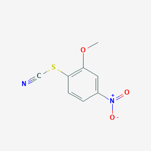 molecular formula C8H6N2O3S B2881958 2-Methoxy-4-nitrophenyl thiocyanate CAS No. 90196-42-2