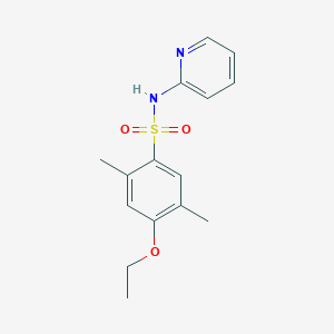 molecular formula C15H18N2O3S B288196 4-ethoxy-2,5-dimethyl-N-(2-pyridinyl)benzenesulfonamide 