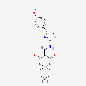 3-(((4-(4-Methoxyphenyl)thiazol-2-yl)amino)methylene)-1,5-dioxaspiro[5.5]undecane-2,4-dione