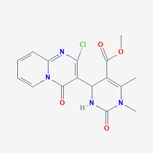 methyl 4-(2-chloro-4-oxo-4H-pyrido[1,2-a]pyrimidin-3-yl)-1,6-dimethyl-2-oxo-1,2,3,4-tetrahydropyrimidine-5-carboxylate