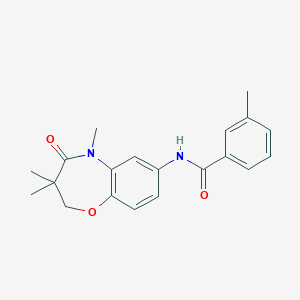 3-methyl-N-(3,3,5-trimethyl-4-oxo-2,3,4,5-tetrahydrobenzo[b][1,4]oxazepin-7-yl)benzamide