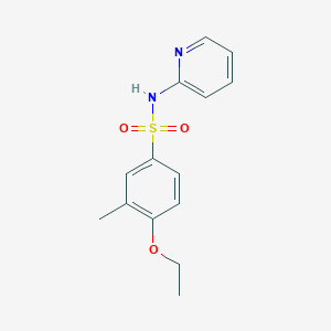 molecular formula C14H16N2O3S B288197 4-ethoxy-3-methyl-N-pyridin-2-ylbenzenesulfonamide 