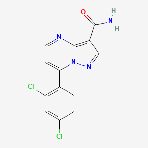 7-(2,4-Dichlorophenyl)pyrazolo[1,5-a]pyrimidine-3-carboxamide