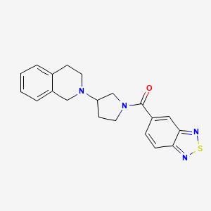 benzo[c][1,2,5]thiadiazol-5-yl(3-(3,4-dihydroisoquinolin-2(1H)-yl)pyrrolidin-1-yl)methanone