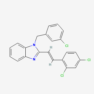 1-(3-chlorobenzyl)-2-(2,4-dichlorostyryl)-1H-1,3-benzimidazole
