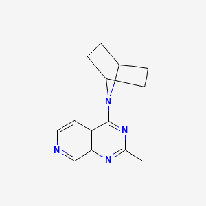 molecular formula C14H16N4 B2882026 4-(7-Azabicyclo[2.2.1]heptan-7-yl)-2-methylpyrido[3,4-d]pyrimidine CAS No. 2415566-68-4