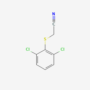 molecular formula C8H5Cl2NS B2882031 2-(2,6-Dichlorophenyl)sulfanylacetonitrile CAS No. 103575-34-4
