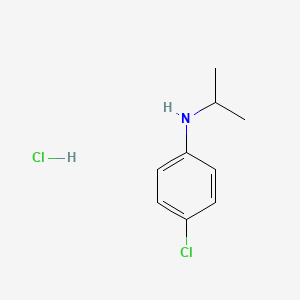 molecular formula C9H13Cl2N B2882058 4-chloro-N-(propan-2-yl)aniline hydrochloride CAS No. 826-22-2