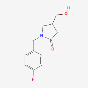 molecular formula C12H14FNO2 B2882082 1-(4-氟苄基)-4-羟甲基-吡咯烷-2-酮 CAS No. 96449-66-0