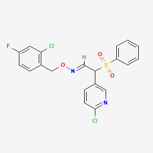 2-(6-chloro-3-pyridinyl)-2-(phenylsulfonyl)acetaldehyde O-(2-chloro-4-fluorobenzyl)oxime
