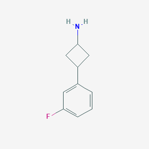 molecular formula C10H12FN B2882093 trans-3-(3-Fluorophenyl)cyclobutanamine CAS No. 1156296-01-3