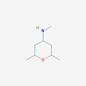 molecular formula C8H17NO B2882096 N,2,6-三甲基氧杂环-4-胺 CAS No. 1544892-96-7