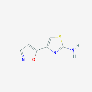 molecular formula C6H5N3OS B2882097 4-(1,2-Oxazol-5-yl)-1,3-thiazol-2-amine CAS No. 2416235-24-8
