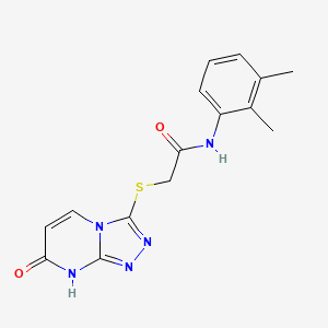 molecular formula C15H15N5O2S B2882098 N-(2,3-二甲基苯基)-2-((7-氧代-7,8-二氢-[1,2,4]三唑并[4,3-a]嘧啶-3-基)硫代)乙酰胺 CAS No. 877637-98-4