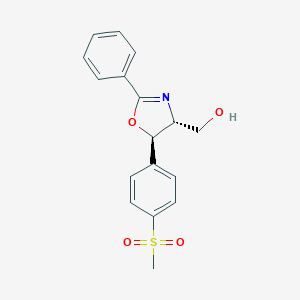 B028821 (4R,5R)-4,5-Dihydro-5-[4-(methylsulfonyl)phenyl]-2-phenyl-4-oxazolemethanol CAS No. 96795-00-5