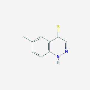 molecular formula C9H8N2S B2882117 6-Methylcinnoline-4-thiol CAS No. 1263213-53-1