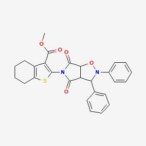 methyl 2-(4,6-dioxo-2,3-diphenyltetrahydro-2H-pyrrolo[3,4-d]isoxazol-5(3H)-yl)-4,5,6,7-tetrahydrobenzo[b]thiophene-3-carboxylate