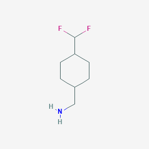 molecular formula C8H15F2N B2882137 [4-(二氟甲基)环己基]甲胺 CAS No. 1461713-41-6